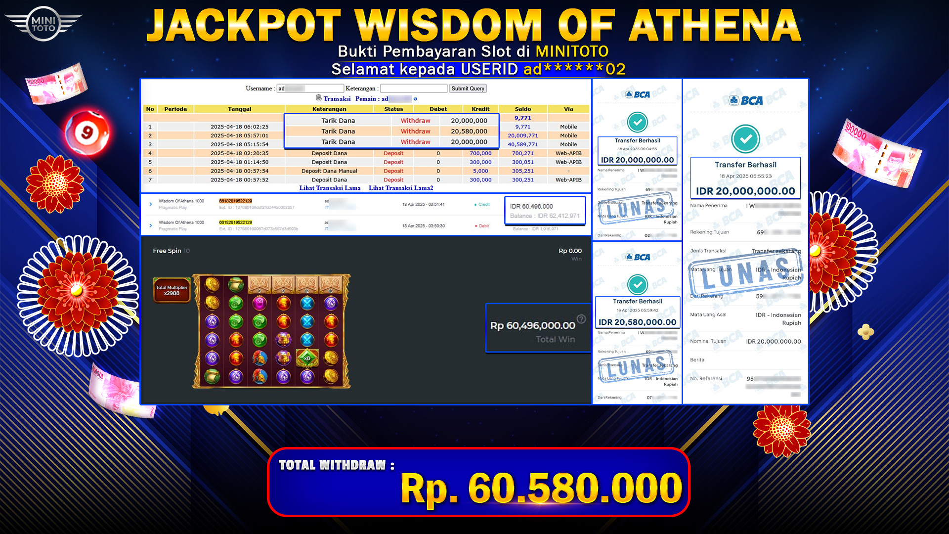 JACKPOT WISDOM OF ATHENA