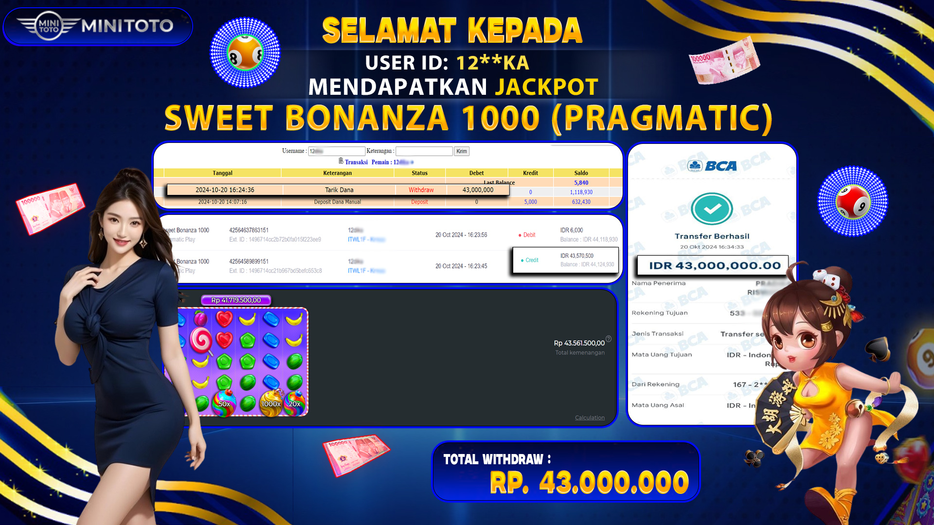 SWEET BONANZA 1000 (PRAGMATIC PLAY)