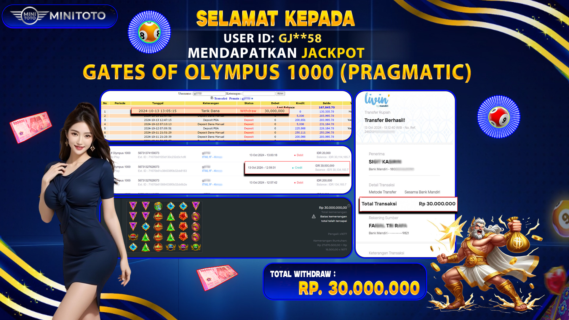 GATES OF OLYMPUS 1000 (PRAGMATIC PLAY)