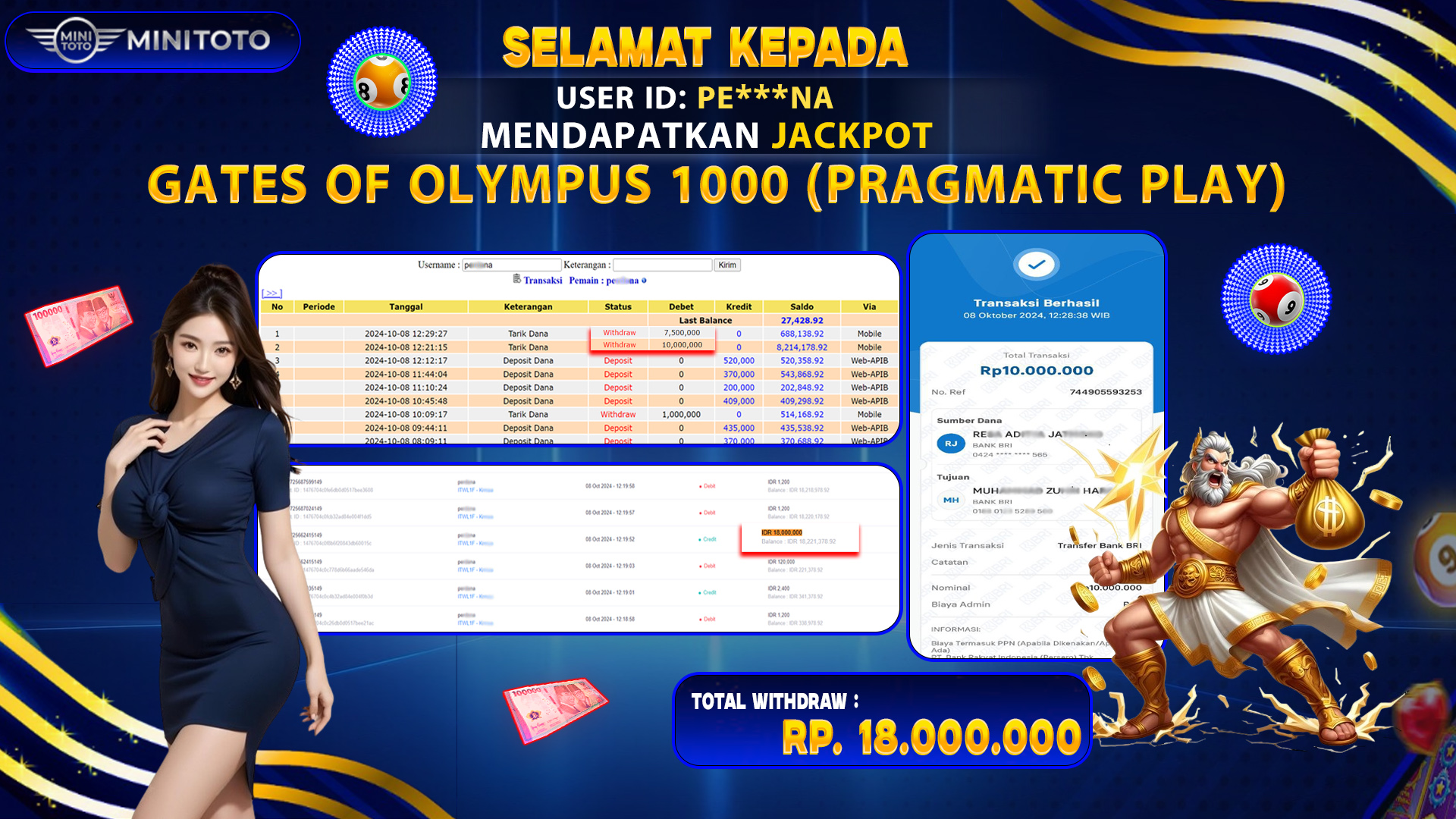 GATES OF OLYMPUS 1000 (PRAGMATIC PLAY)