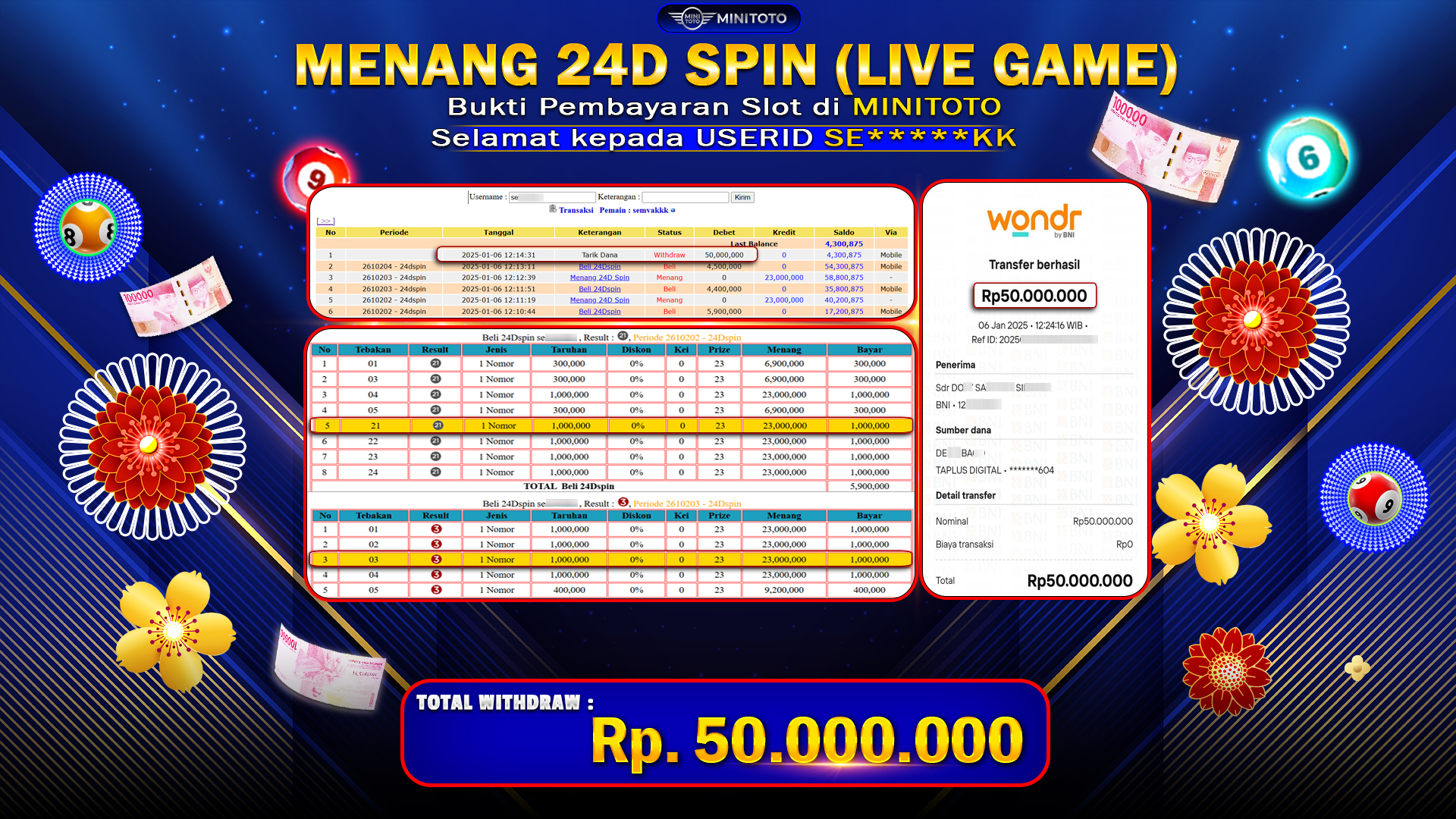JACKPOT 24D SPIN (LIVEGAME)