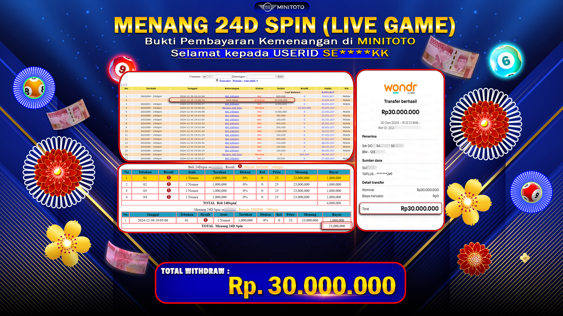 JACKPOT 24D SPIN (LIVEGAME)